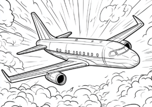 Avión en el cielo