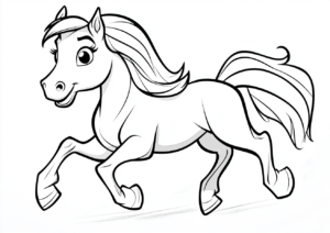 Caballo trotando