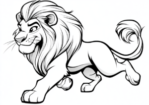 León caminando