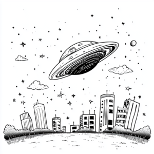 Ovni en el cielo