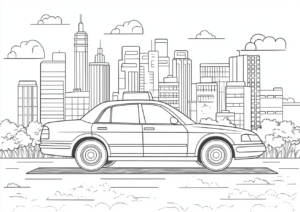 Taxi en la ciudad
