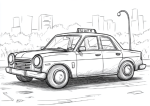 Taxi aparcado