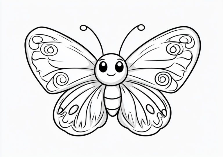 Dibujo de una mariposa para imprimir