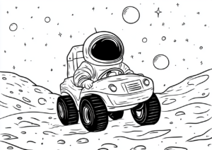 Astronauta conduciendo