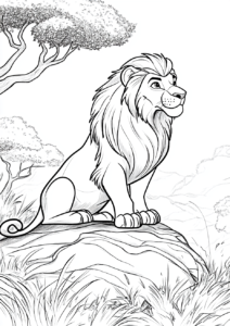 León sentado