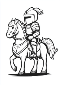 Valiente soldado a caballo