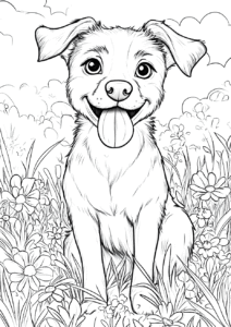 Cachorro feliz