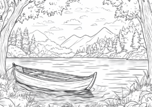 Barca en el lago