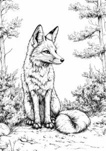 Zorro en el bosque